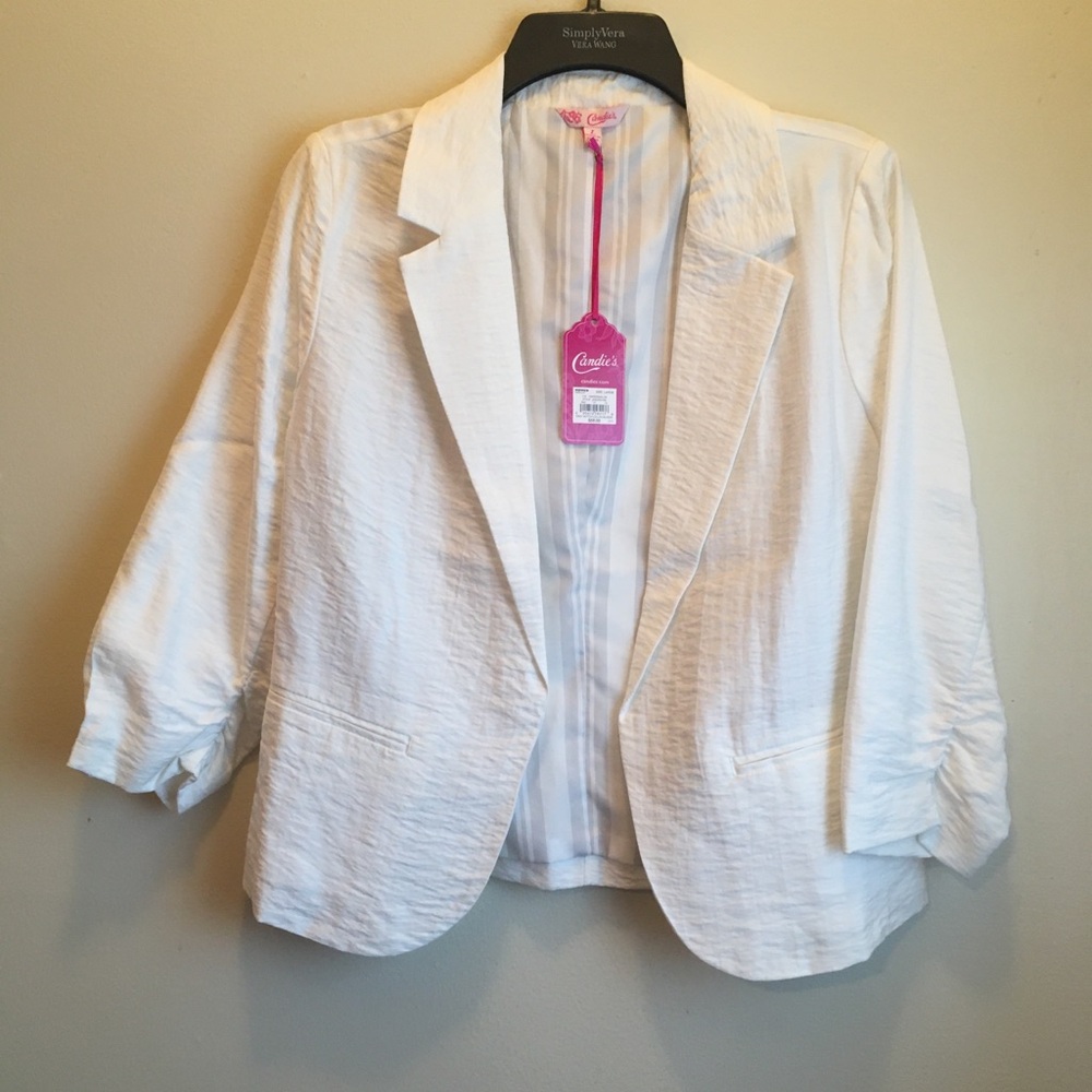 Candies Women's White Blazer
